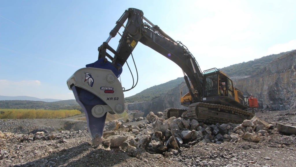 Xcentric Ripper Mining Series for high-volume excavation and demolition is designed for operator comfort and continuous work