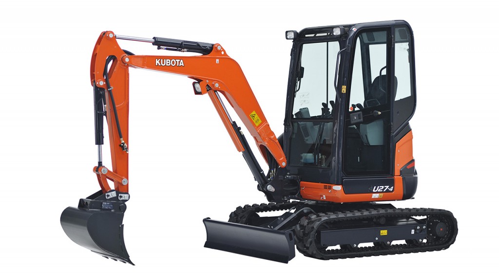 Kubota's Newest Tight Tail Swing Excavator