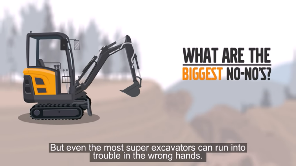 Watch this: 3 big excavator no-no's