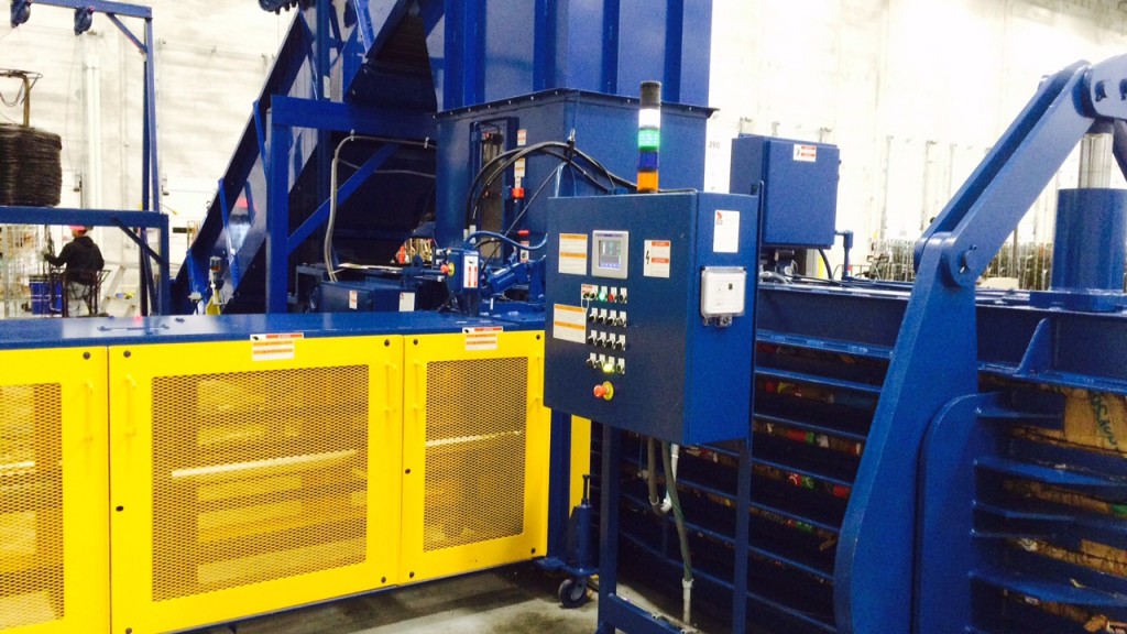 American Baler's latest model horizontal single-ram combines quickness and high force for up to 30 tph capacity 