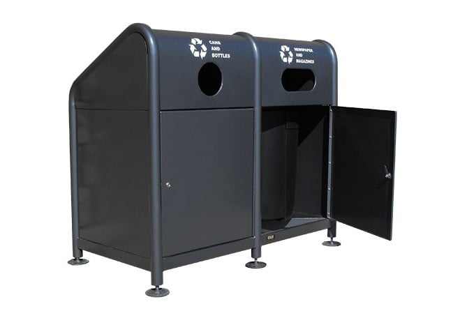 Paris Site Furnishings and Outdoor Fitness - RC Series Recycling Carts & Containers