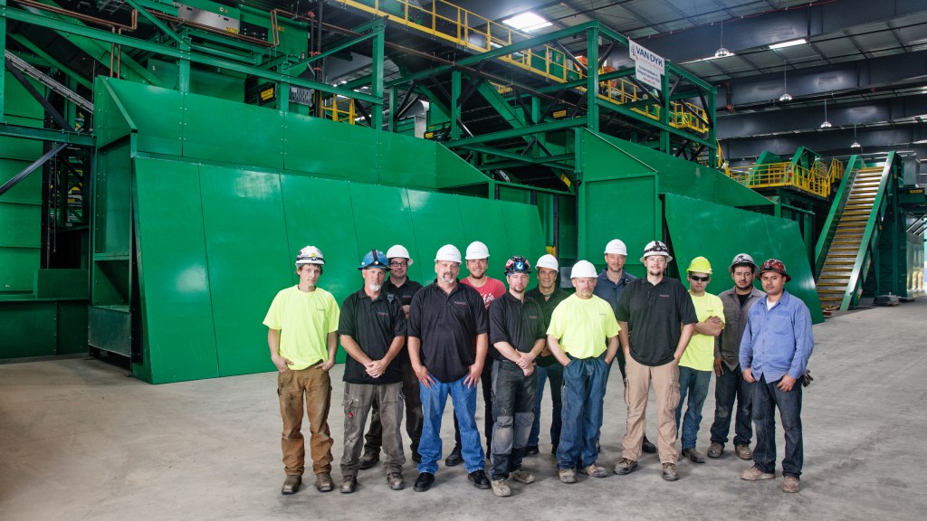 The MRF installation crew at SANCO Resource Recovery in Lemon Grove, California.