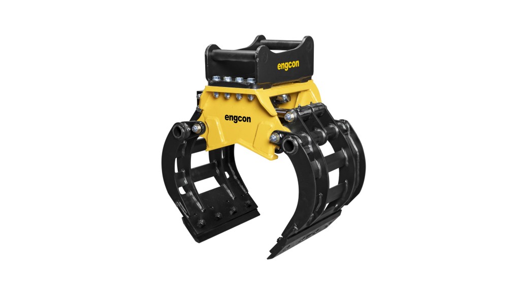 Engcon mini-excavator sorting grab for 1.5- to 3-tonne machines