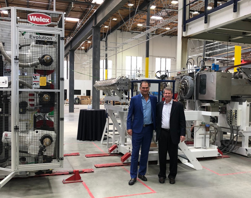 rPlanet Earth Co-CEOs Joseph Ross (left) and Robert Daviduk (right) in the new plant at Vernon, California.
