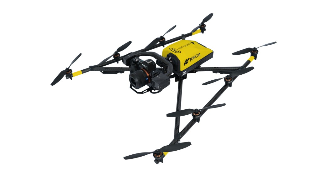 The Intel Falcon 8+ Drone – Topcon Edition is designed to provide consistent, stable flights.