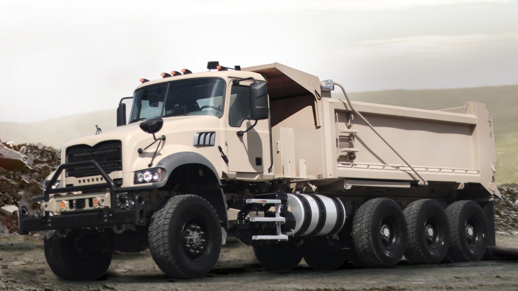 Mack Defense showcases Mack Granite–based heavy dump truck at AUSA 2018