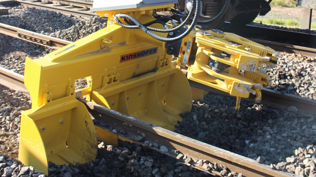 KINSHOFER designed the tie changers to make quick work of railway maintenance as well as short track segment repairs, small track exchanges and placement of secondary tracks.