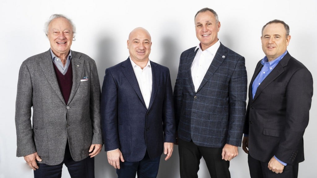 Left to right: Martin Goldfarb, Danny Ardellini, Paul Coffey and Alon Ossip who have launched Environmental 360 Solutions and completed their first acquisition. 