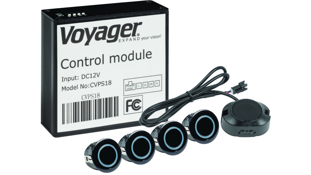 ASA Electronics Voyager proximity sensor system detects objects within five feet of the rear bumper