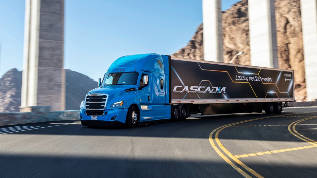 Today, the new Cascadia delivers SAE Level 2 driving capabilities with the Detroit Assurance® 5.0 suite of camera- and radar-based safety systems. 
