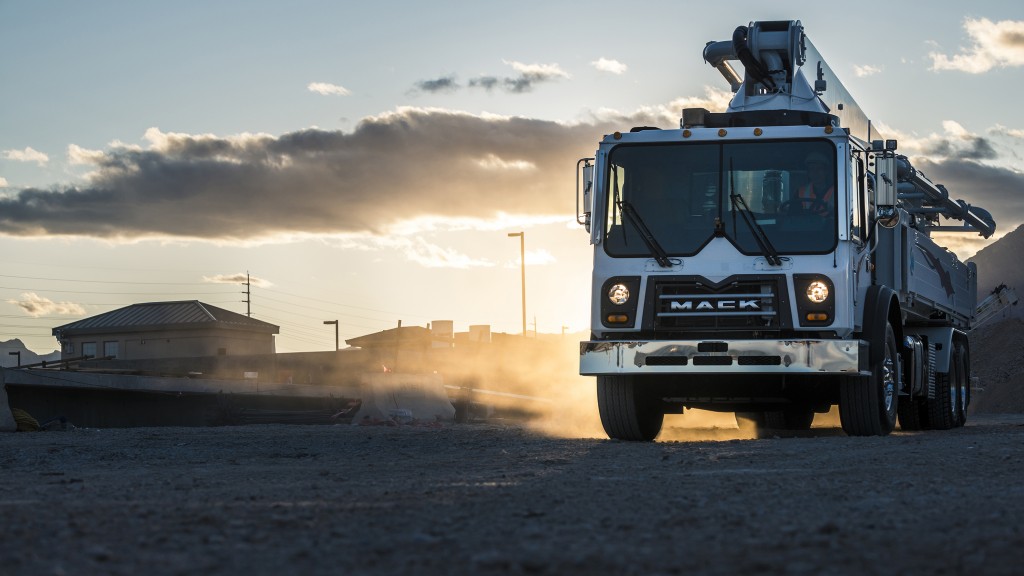 Mack will display six truck models at World of Concrete.