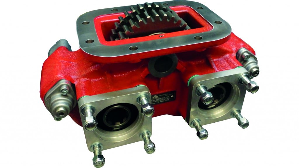 The Bezares 4200 Series Mechanical PTO is a dual output, eight-bolt, heavy-duty PTO with two independently air-operated outputs and a variety of ratio and output combinations. It is extremely versatile for many applications where two PTOs would be required.