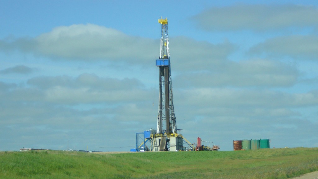 A drill rig in Saskatchewan. A drill rig in Saskatchewan.