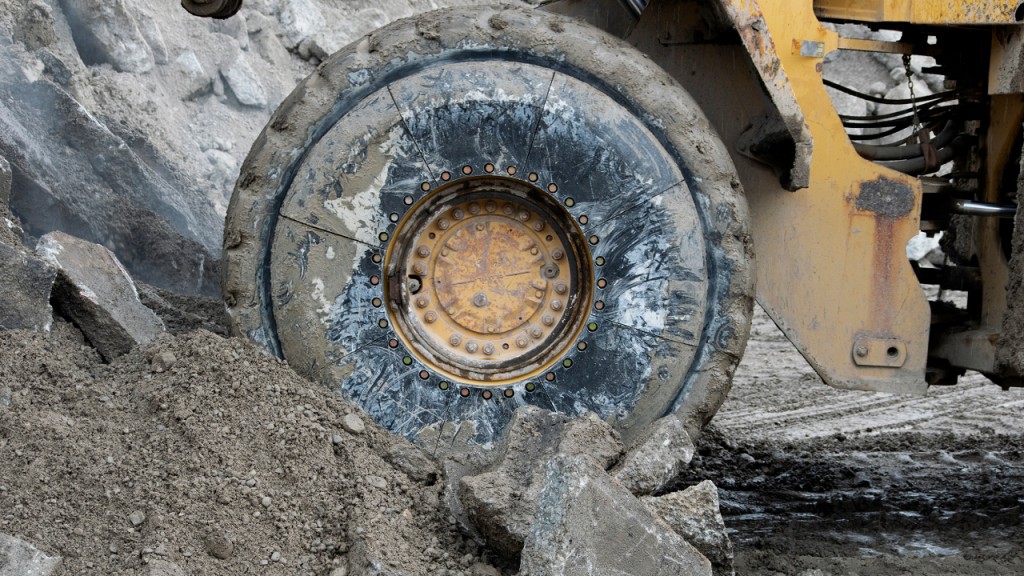 New sidewall protection for OTR tires designed for concrete and aggregates recycling