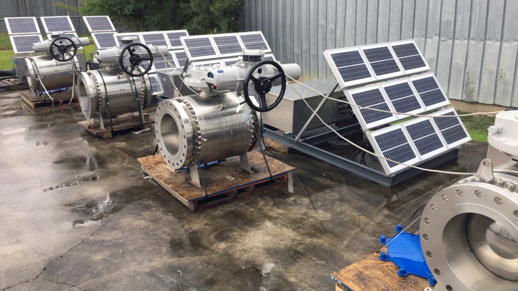 Rotork Site Services worked to assemble the solar panel then installed and configured the systems in the field. Rotork Site Services worked to assemble the solar panel then installed and configured the systems in the field.