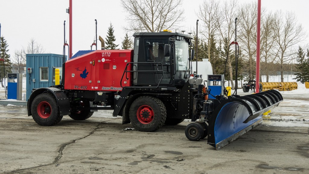 Otto is equipped with 3D LIDAR and RADAR that can sense its surroundings and detect obstacles.  The plow is also equipped with a fault tolerant wireless emergency stop system, a further safety enhancement.