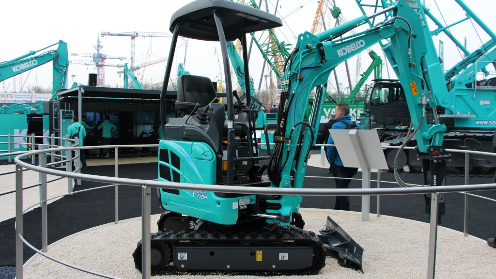 Kobelco shows 1.7-tonne Deutz electric mini excavator concept at bauma