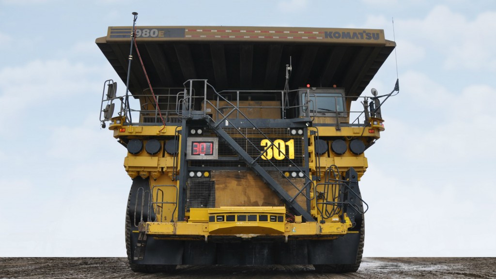 The largest Komatsu autonomous truck in commercial operations is now working in Canada.