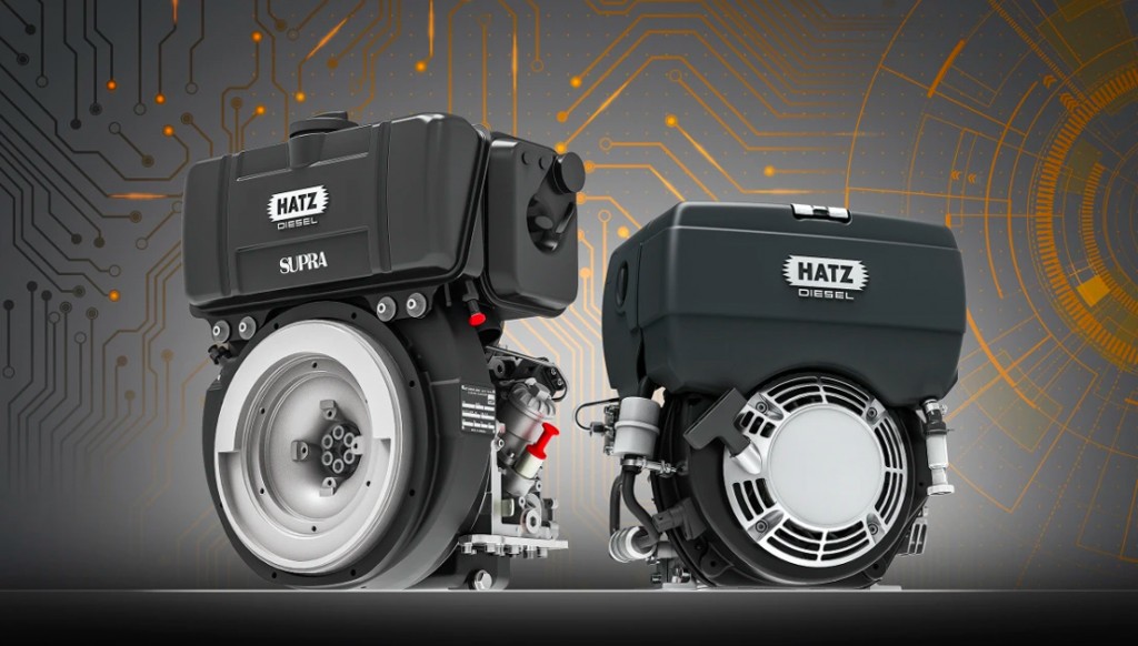 ​With the new E1 technology, ​Hatz is now also bringing single-cylinder engines of the B-series and D-series for small devices into an interlinked future.