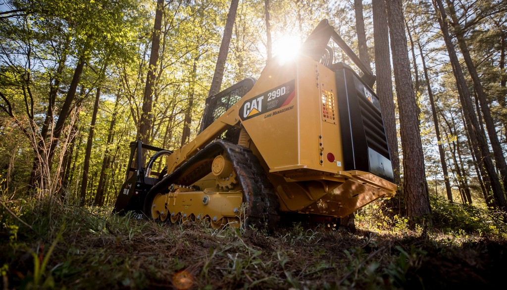 Cat land management compact track loader is built to handle difficult land-clearing applications