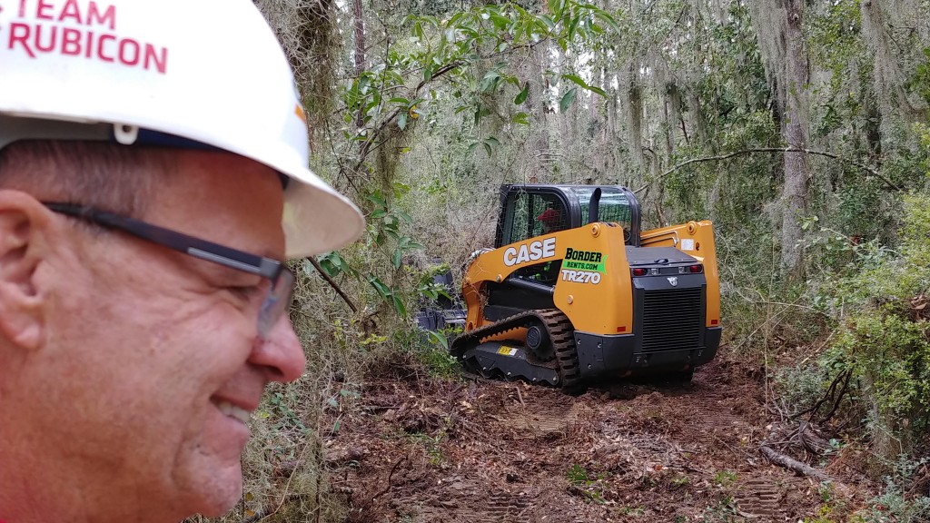 Overall, roughly 70 Team Rubicon members participated in the operations, which included using the CASE TR270s to clear brush, storm-damaged trees, and to create an access road and walking trail to the site.