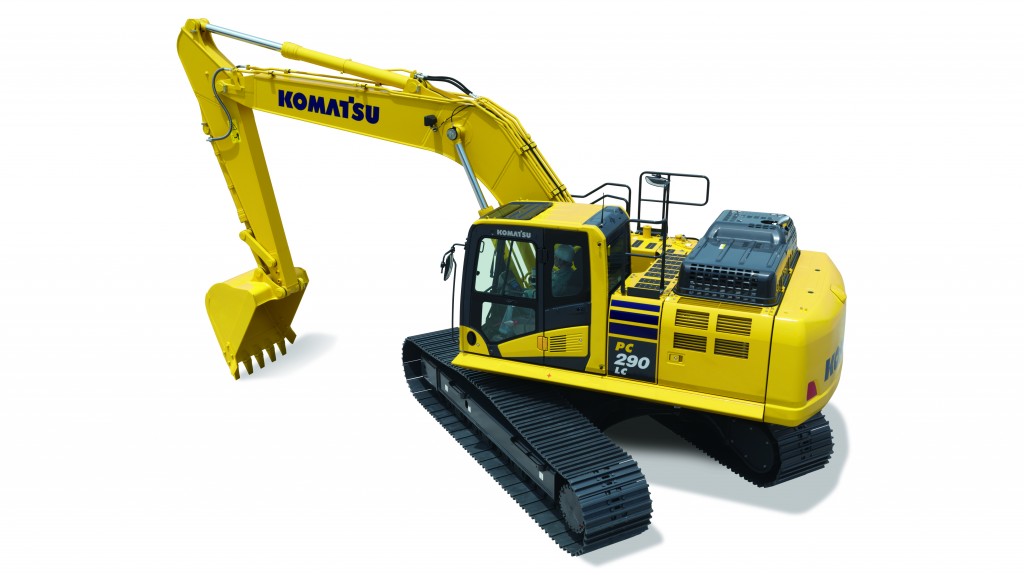 The new PC290LCi-11 features intelligent Machine Control (iMC) which is based on Komatsu's unique sensor package, including stroke sensing hydraulic cylinders, an IMU sensor, and GNSS antennas.