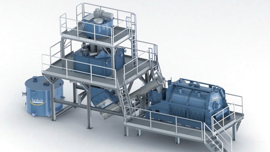 Herbold Hot Wash System designed to improve volume and quality of a range of recyclates