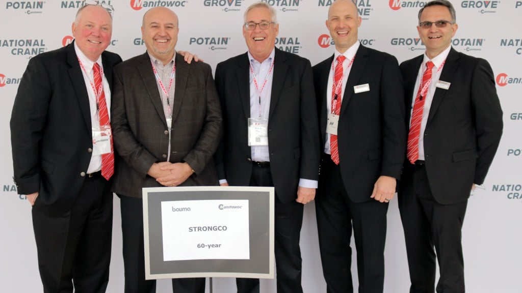 Being proud of the 60-year partnership, Strongco's Nachevski said, "Strongco is very proud, and we value our partnership with Manitowoc. We look forward to continuing to represent this premier group of crane products for many more years to come."