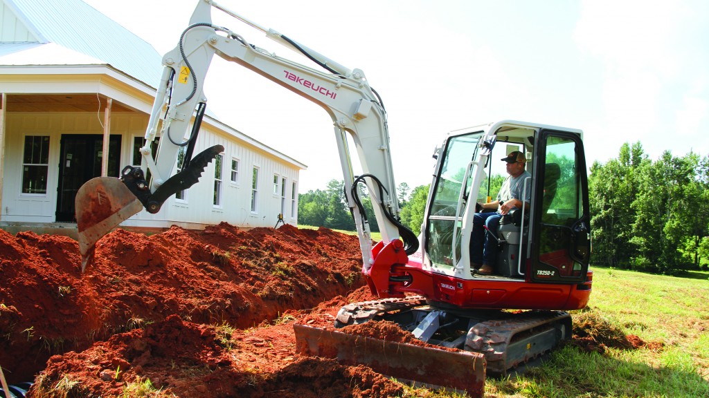 Takeuchi’s new 5-ton excavator features spacious cabin, is easy to service