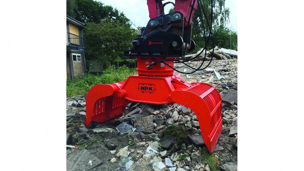 NPK demolition grabs efficient for sorting and recycling C&D waste