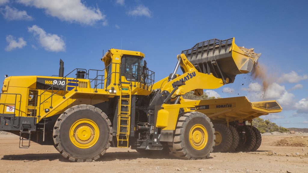 Komatsu's new 128-ton wheel loader is built for serious loading efficiency