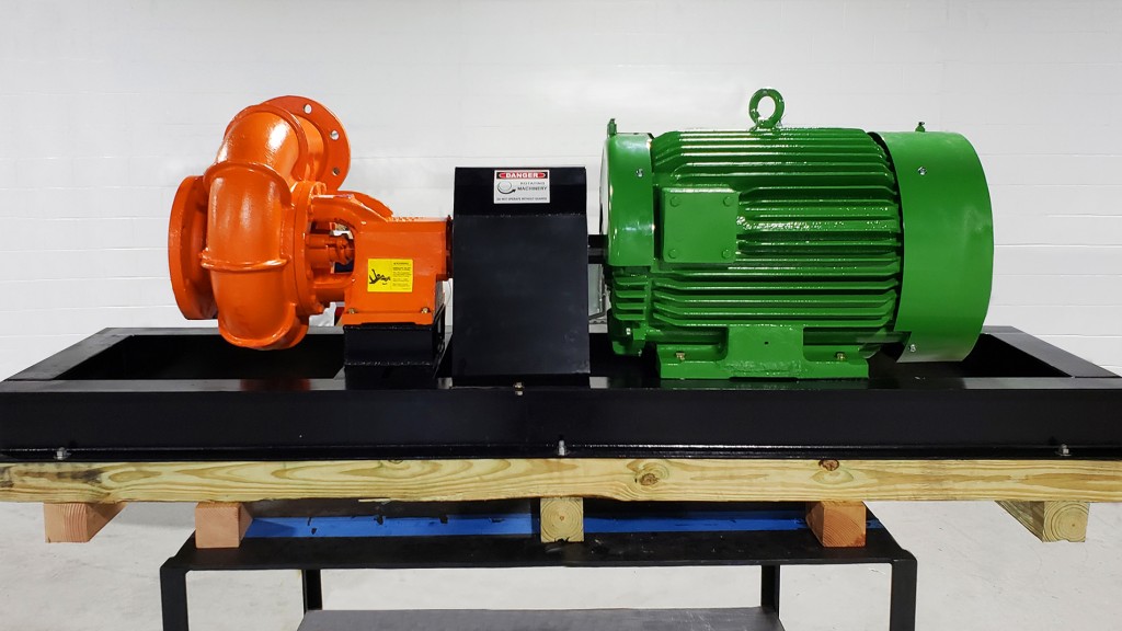 High HP phase electric motors coupled with pumps provide rapid productivity High HP phase electric motors coupled with pumps provide rapid productivity
