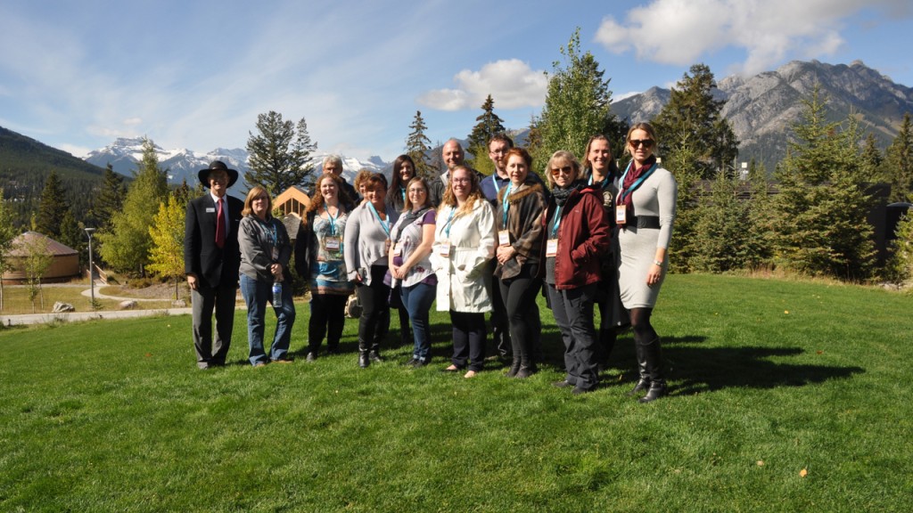 The Recycling Council of Alberta Waste Reduction Conference, 2018 tour group, in Banff, Alberta.