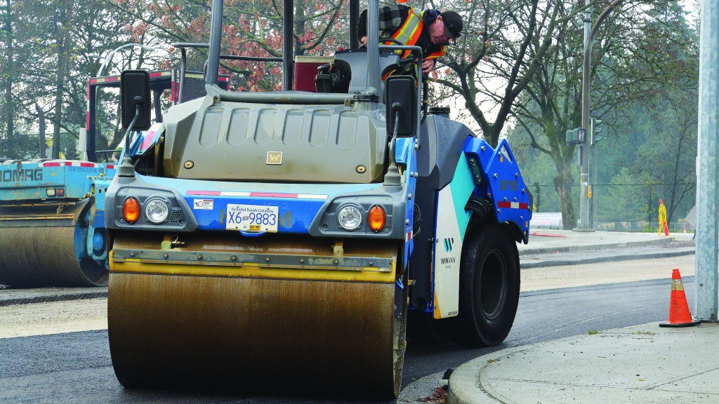 Wirtgen equipment works for Winvan Paving on a variety of jobs in southern B.C.