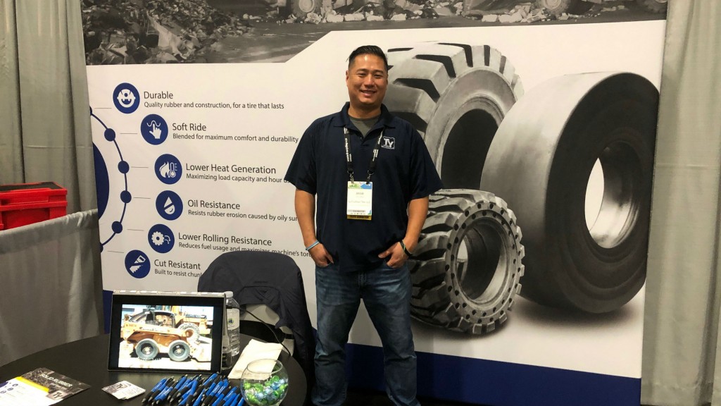 On the show floor with TY Cushion Tire at CWRE 2019