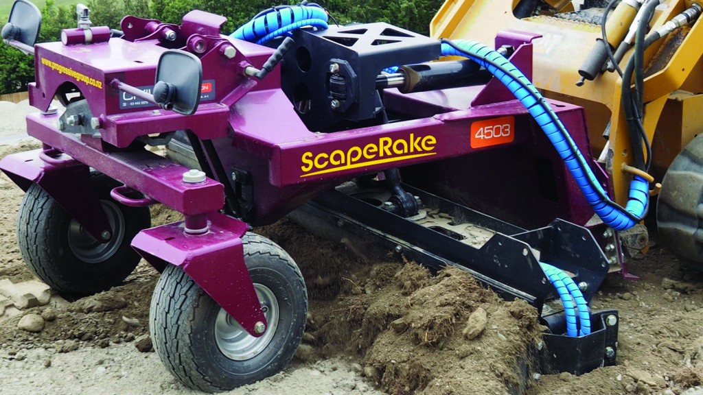 Progressive Group's ScapeRake power rake is built for tough environments