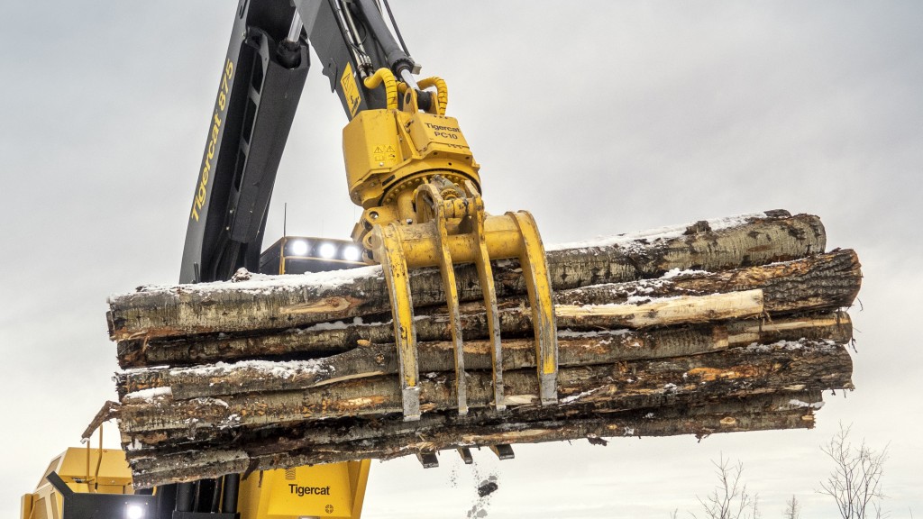 Tigercat power clam grapple series for loggers is built for strength and efficiency