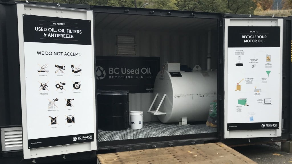 Used oil recycling centre officially opens in Nelson B.C.