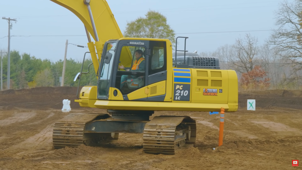 Watch what not to do in an excavator