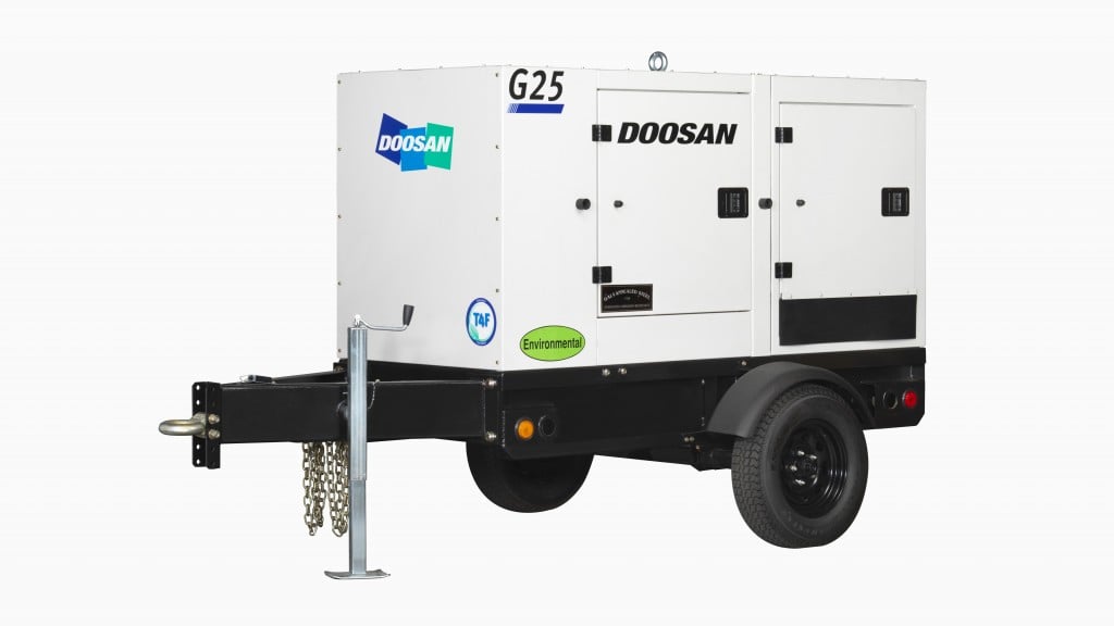 New Doosan Portable Power mobile generator is quieter than previous models