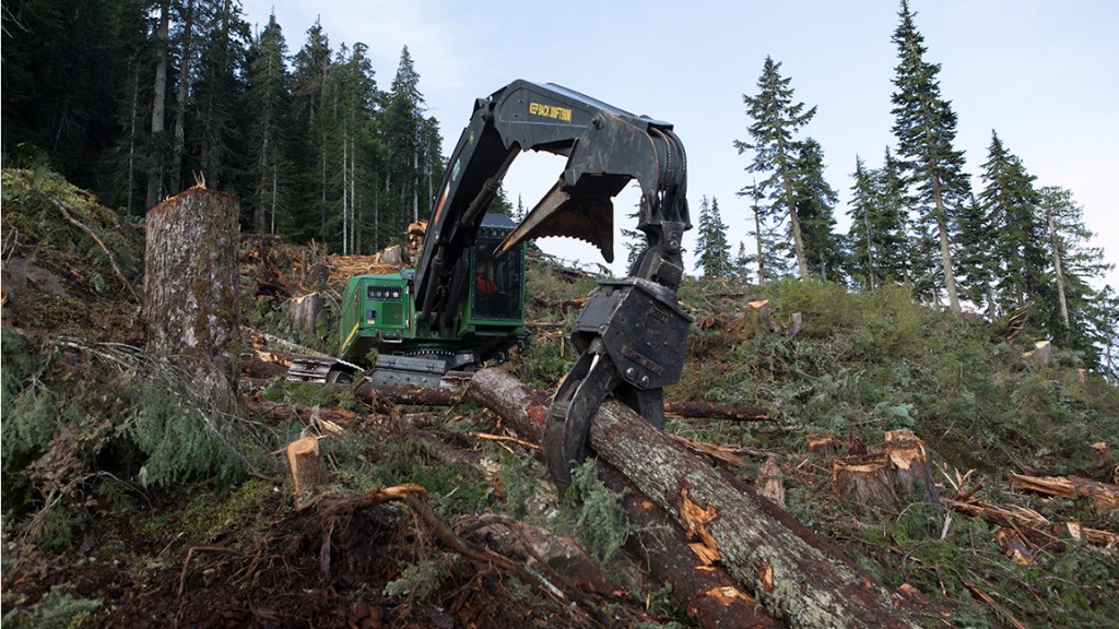 john deere 959 ml in forest