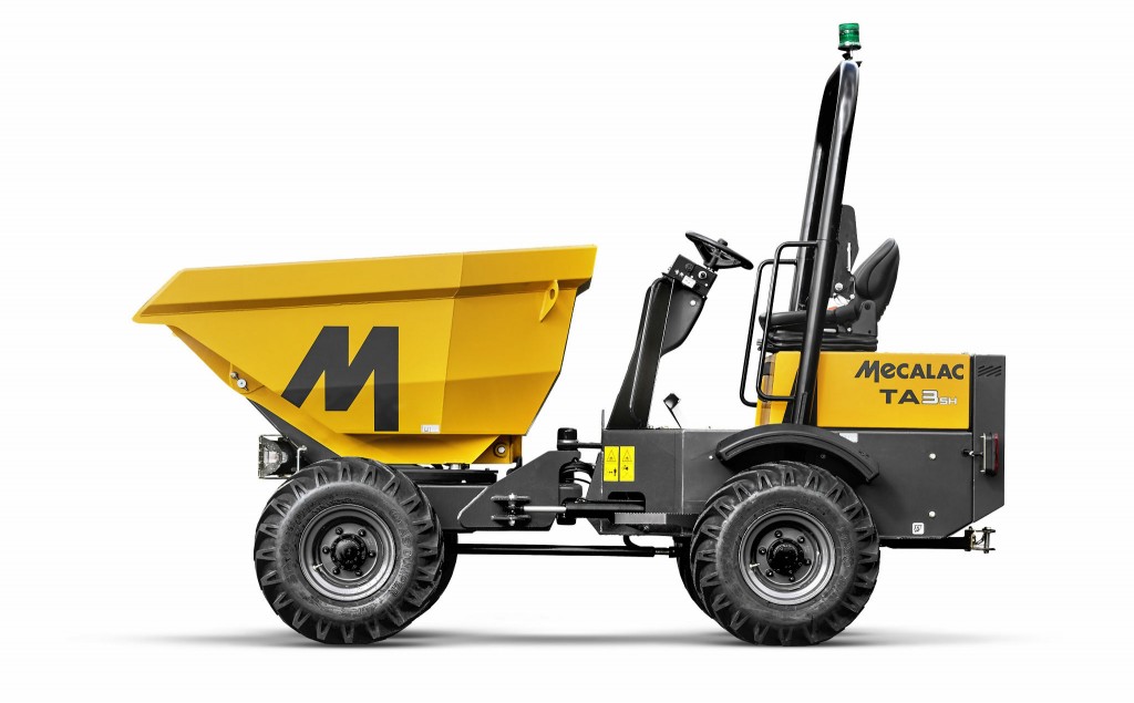 Mecalac's latest Power Swivel Site Dumper is ideal for crowded and confined jobsites