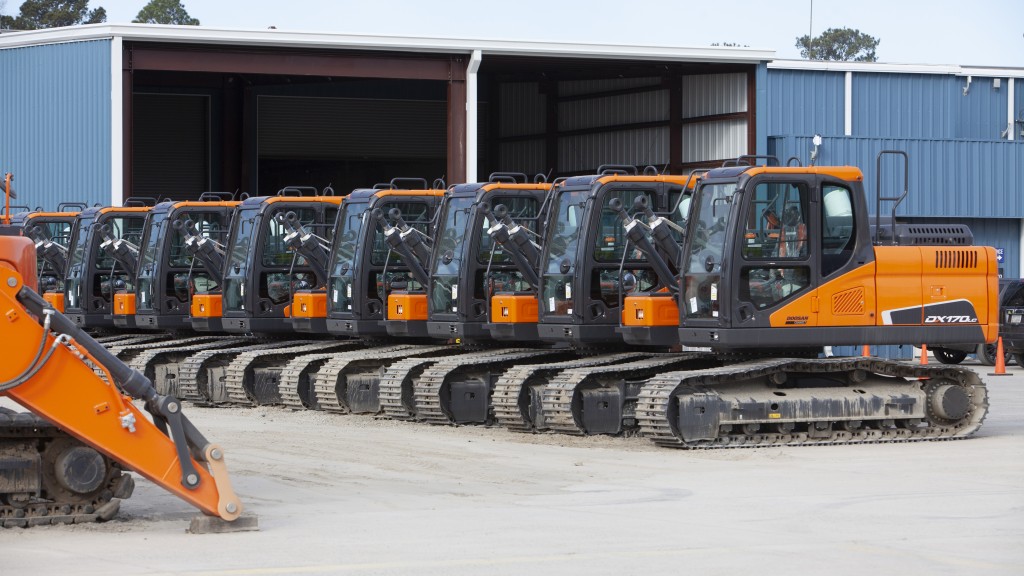 lineup of doosan machines