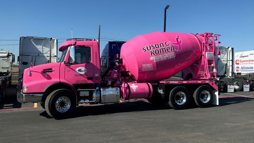 Volvo Trucks to exhibit pink truck at World of Concrete in support of breast cancer awareness