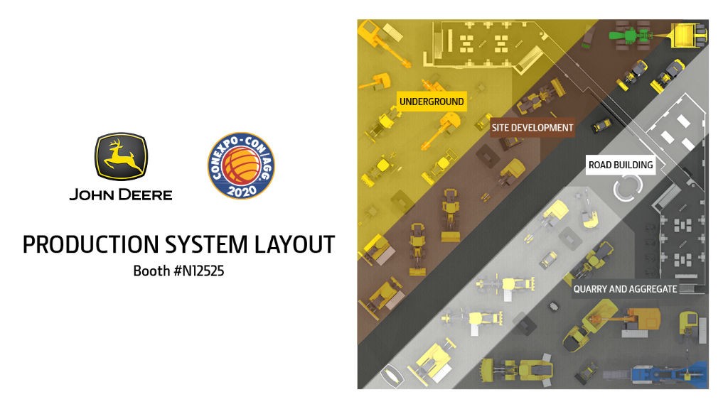 John Deere shows aggregates, roadbuilding, site development and underground at CONEXPO-CON/AGG