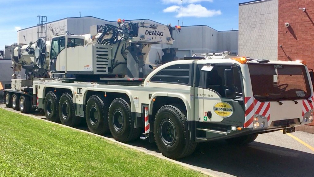Demag all-terrain crane makes easy pickings of communications tower installation