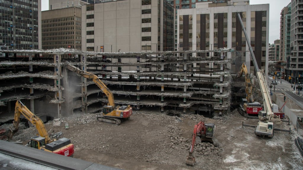 Priestly demolition site in downtown Toronto