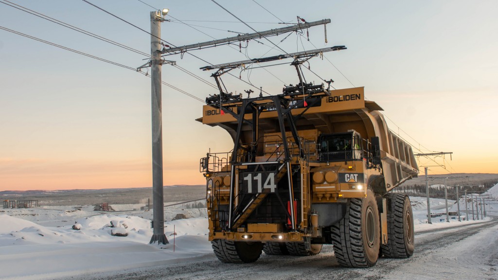 Caterpillar introduces trolley assist for Cat electric drive mining trucks