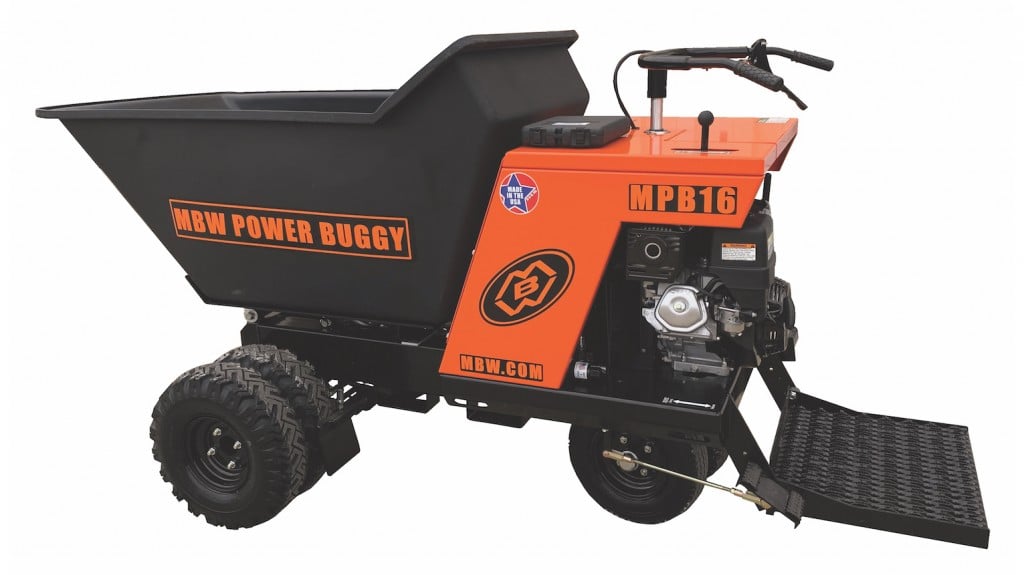 MBW releases power buggy with foot operated dump lever