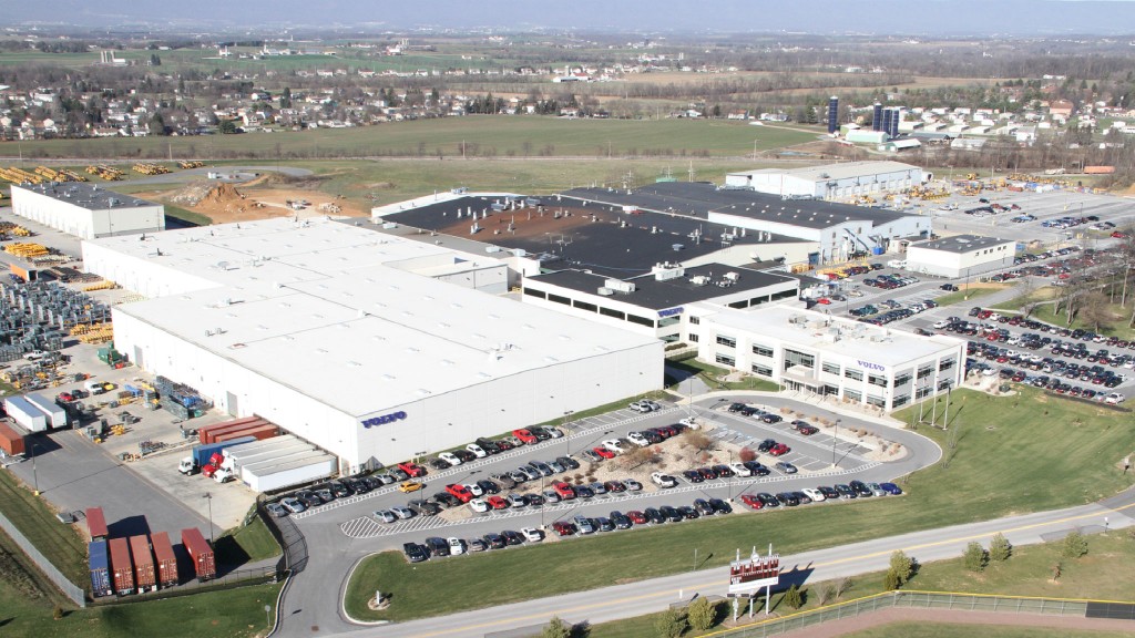 The Volvo Construction Equipment site in Shippensburg, Pennsylvania